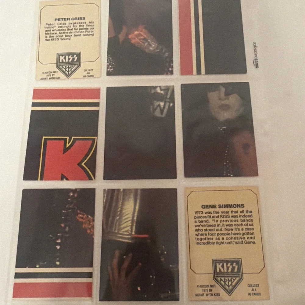 KISS 1978 Donruss Complete Series 1 Card Set 1-66 Gene Simmons Peter Criss